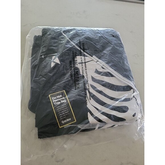 Tipsy Elves One Piece Zip Up Mask Skeleton Jumpsuit Unisex Adult Halloween XL - Picture 9 of 9